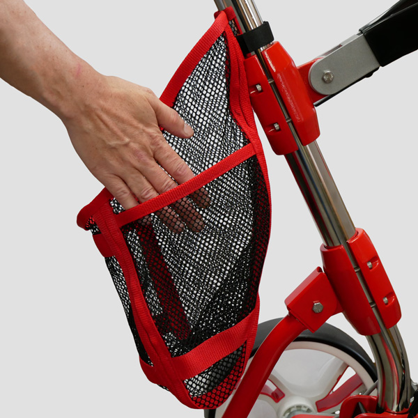 Red kangaroo mesh tote on Z-series